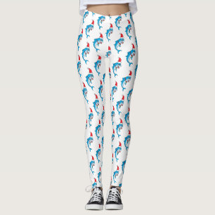 Leggings Dauphin mignon avec dessin animé du chapeau du Pèr