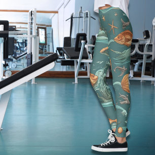 Leggings d'aventure océanique