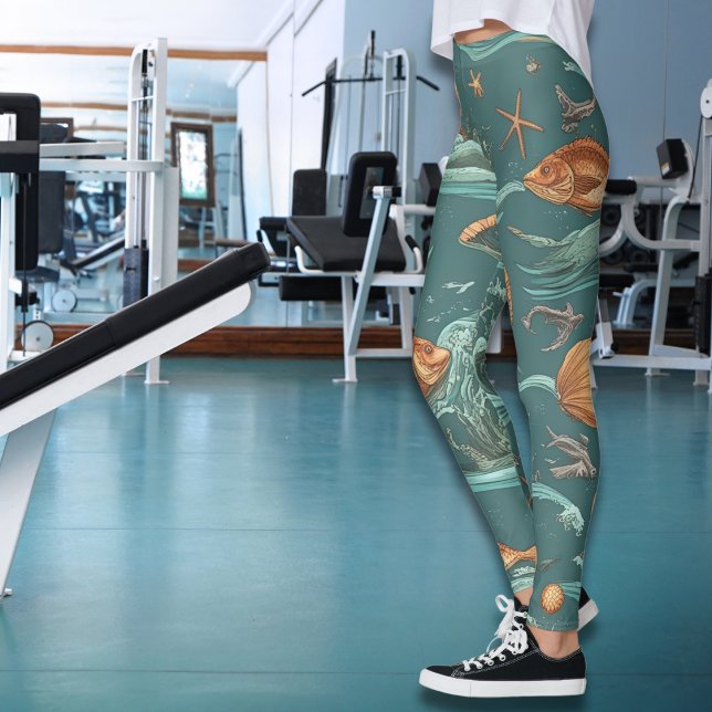 Leggings d'aventure océanique (Créateur téléchargé)