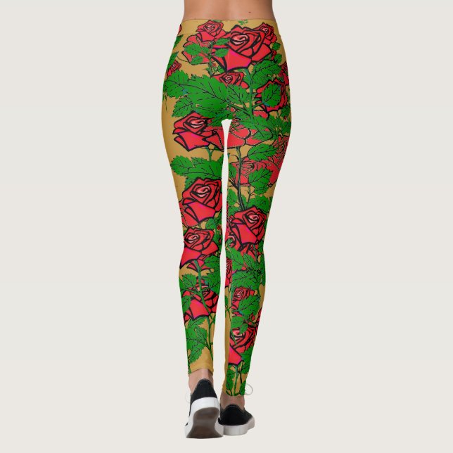Leggings de beauté rose (Dos)
