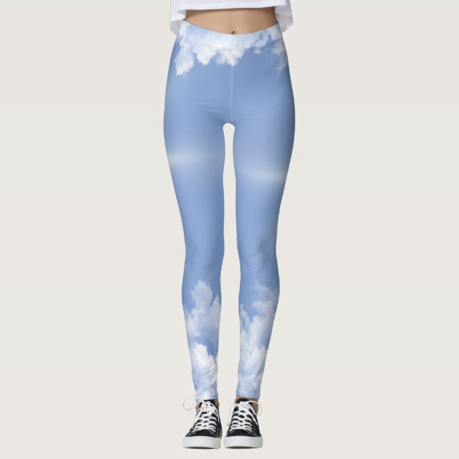Leggings de beaux nuages (Devant)