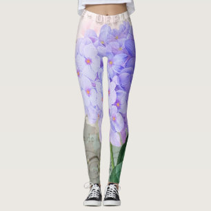 Leggings de carte violet Hyddreanga