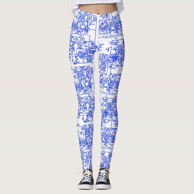 Leggings de circuit (cyan) (Devant)