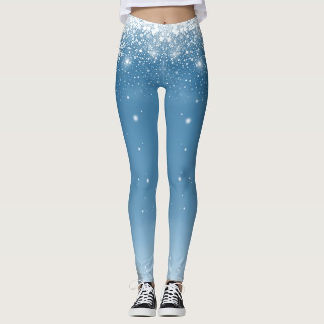 Leggings de citation hivernale de neige de la Mari (Devant)