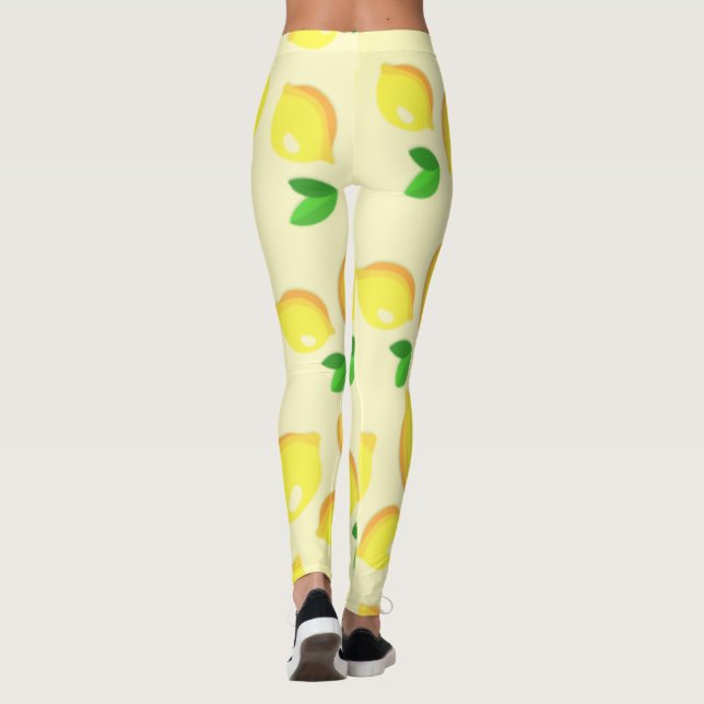 Leggings de citron jaune (Dos)