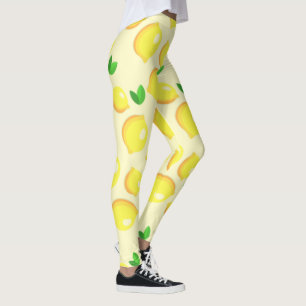 Leggings de citrons jaunes