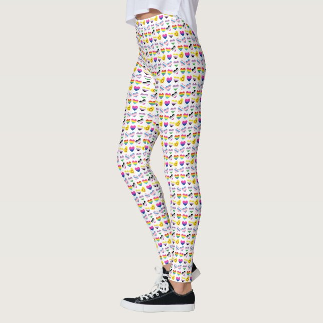 Leggings de coeur de fierté (Gauche)