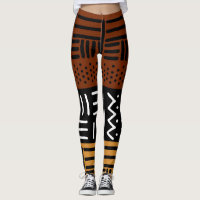 Leggings de concepteurs de tissus de boue imprimés
