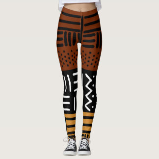 Leggings de concepteurs de tissus de boue imprimés