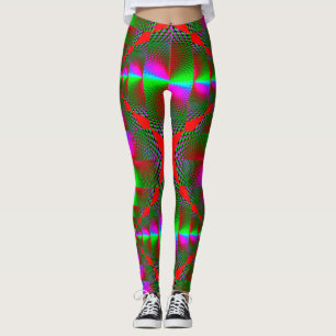 Leggings de conception 3D numérique colorés – Ajus