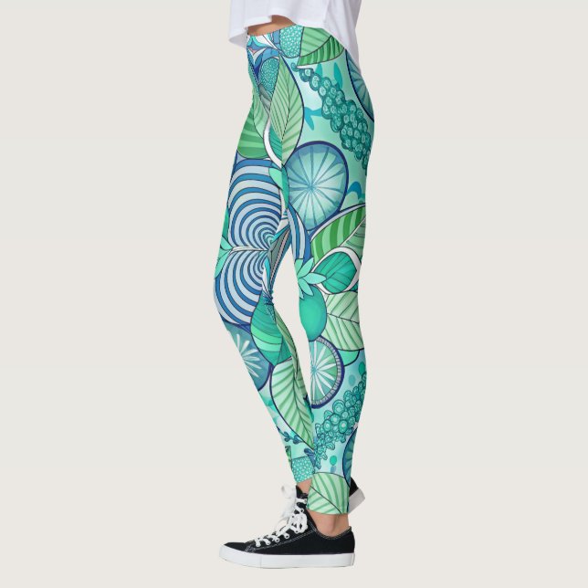 Leggings de conception avec motif défaillant (Gauche)