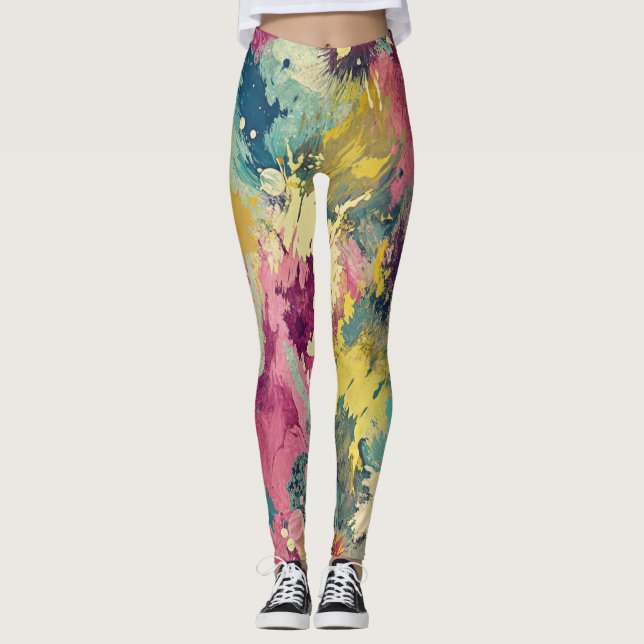 Leggings de conception avec motif défaillant (Devant)