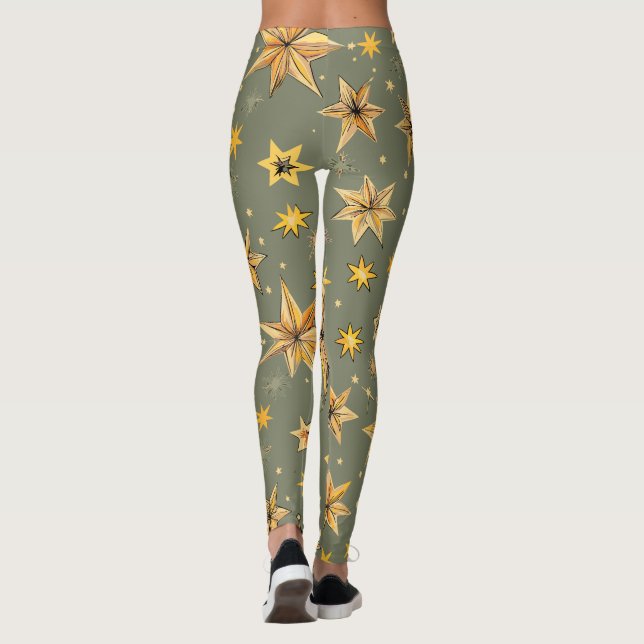 Leggings de conception céleste vintage (Dos)