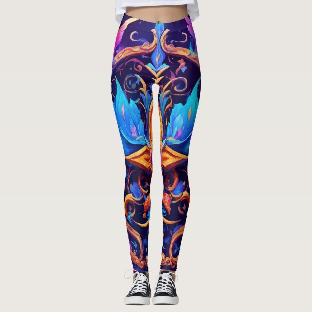 Leggings de conception de tatouage (Devant)
