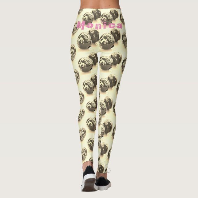 Leggings de conditionnement de nom personnalisé (Dos)