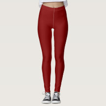 Leggings de couleur uni marron