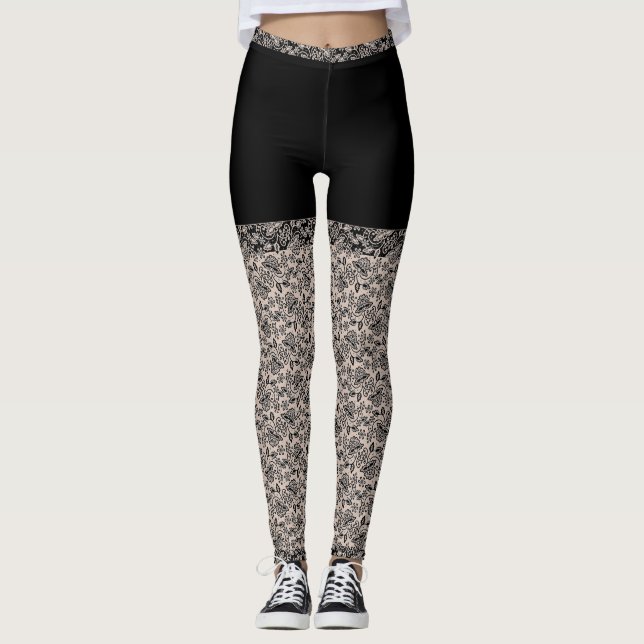 Leggings De dentelle-Dentelle de luxe (Devant)