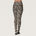 Leggings de dentelle noire Faux<br><div class="desc">Couleurs personnalisées - Leggings avec Faux Black Lace Fishnet Romantique Rose Fleurs modernes et cadeau Feuille - ou Choisissez / ajoutez votre couleur arrière - plan préférée. Vous pouvez également ajouter votre texte / nom. Redimensionner et déplacer ou supprimer / ajouter élément - image / texte avec outil de personnalisation....</div>