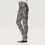 Leggings de dentelle noire Faux<br><div class="desc">Choisissez Couleur Arrière - plan - Leggings avec Faux Black Rose dentelle Fishnet Romantique Amusants Fleurs modernes et Cadeau Feuille - Choisissez / ajoutez votre couleur arrière - plan préférée. Vous pouvez également ajouter votre texte / nom. Redimensionner et déplacer ou supprimer / ajouter élément - image / texte avec...</div>