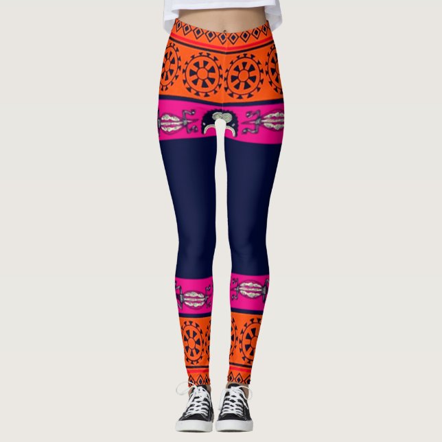 Leggings de design bohème (Devant)