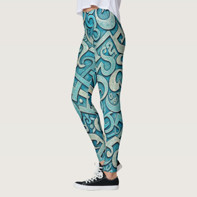 Leggings de designer à motif défaillant (Gauche)