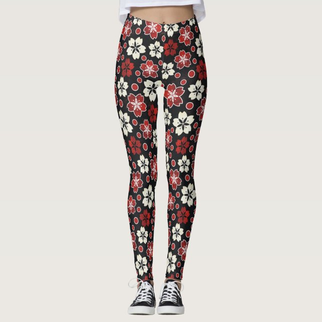Leggings de designer à motifs cool (Devant)