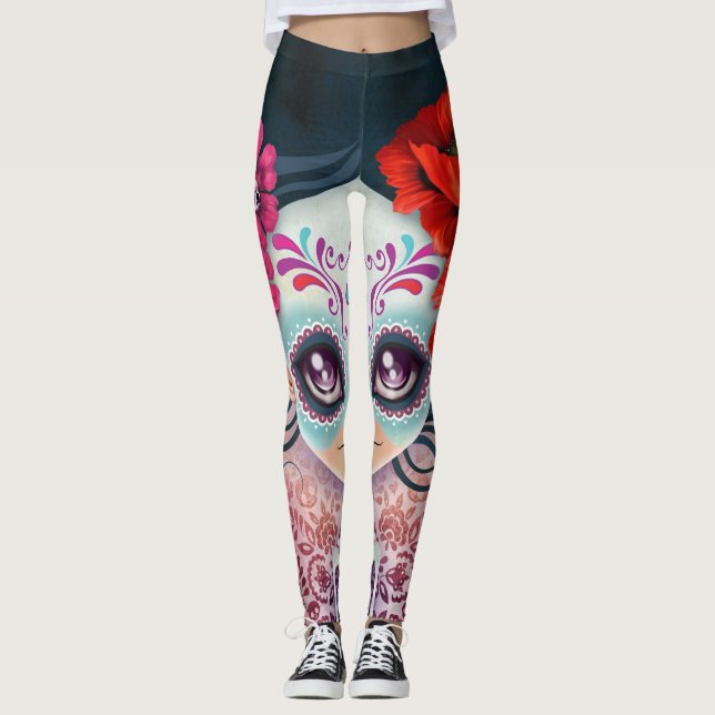 Leggings de designer à motifs cool (Devant)