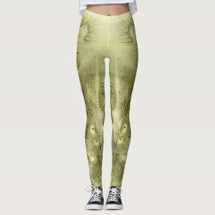 Leggings de dragon vert
