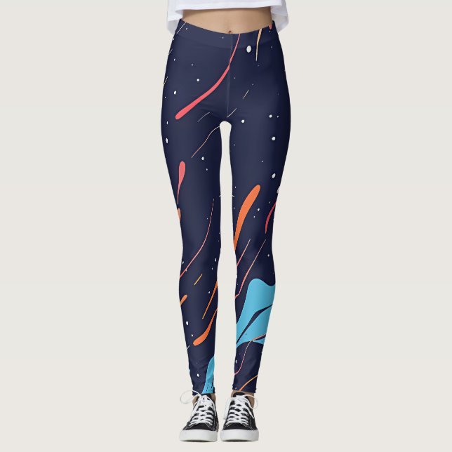 Leggings de femme taille haute élégants  (Devant)