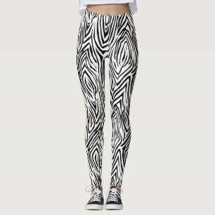 Leggings de femmes Posters de animaux noires/blanc