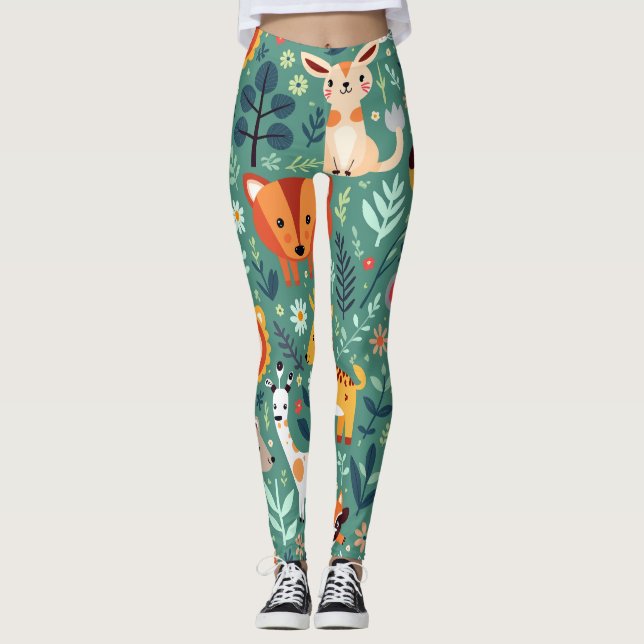 Leggings de ferme animale (Devant)