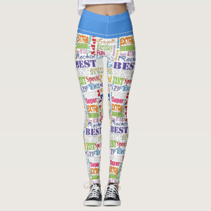 Leggings De fête d'anniversaire cadeaux uniques et 21èmes