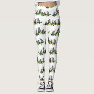 Leggings de fête pour perroquets gris africains