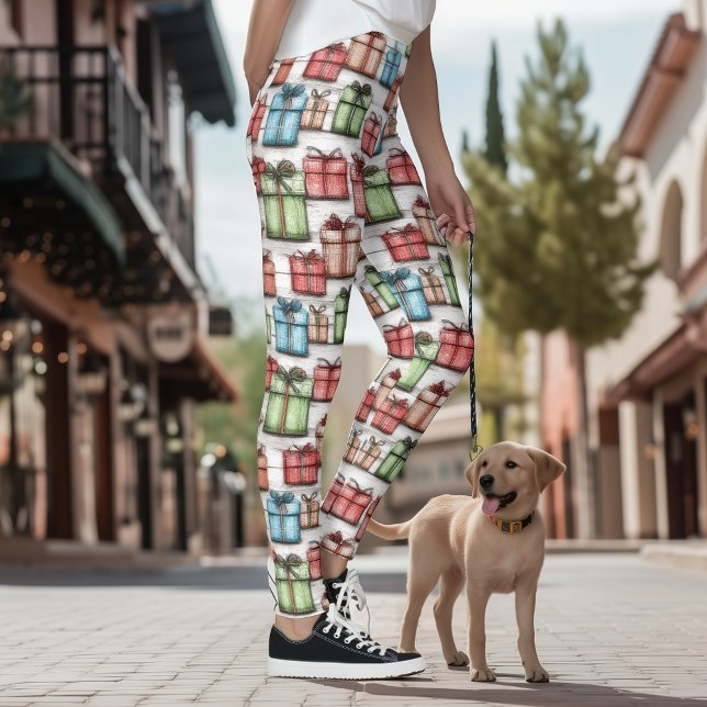 Leggings de fête rustiques scandinaves avec cadeau (Créateur téléchargé)