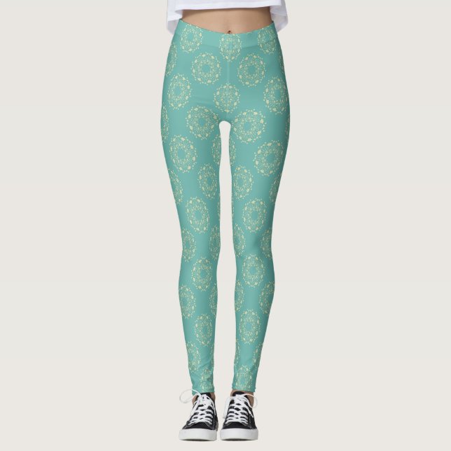 leggings de fleurs d'époque (Devant)
