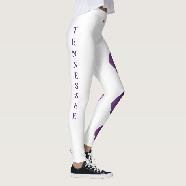 Leggings de fleurs d'état Iris dans le Tennessee b (Droite)