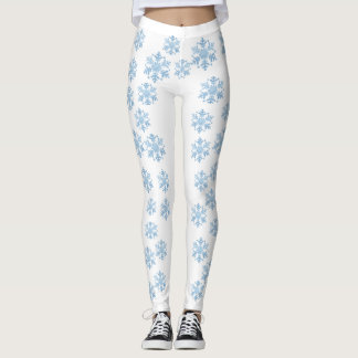 Leggings de flocon de neige d'hiver pour femmes