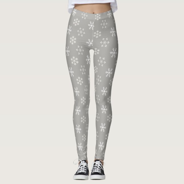 Leggings de flocon de neige #HolidayZ (Devant)
