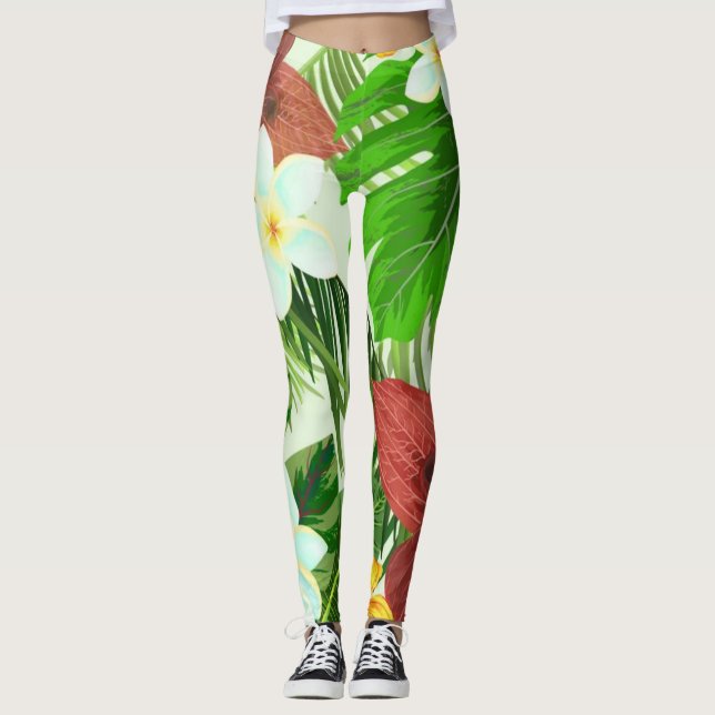 Leggings de forêt tropicale de la Jungle tropicale (Devant)