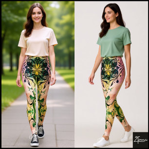 Leggings de fusion florale