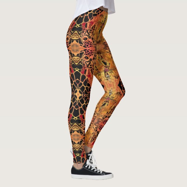 Leggings de Giraffe Design Africain (Droite)