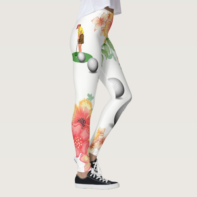 Leggings de golf floral pour golfeur (Droite)