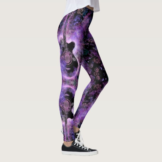 Leggings de guitare Rock N Roll Cadeau de musique  (Droite)