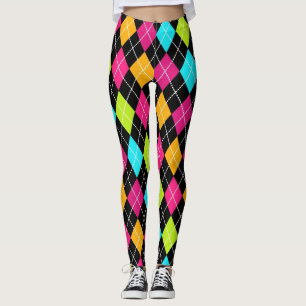 Leggings de Jacquard féminin en multicolore