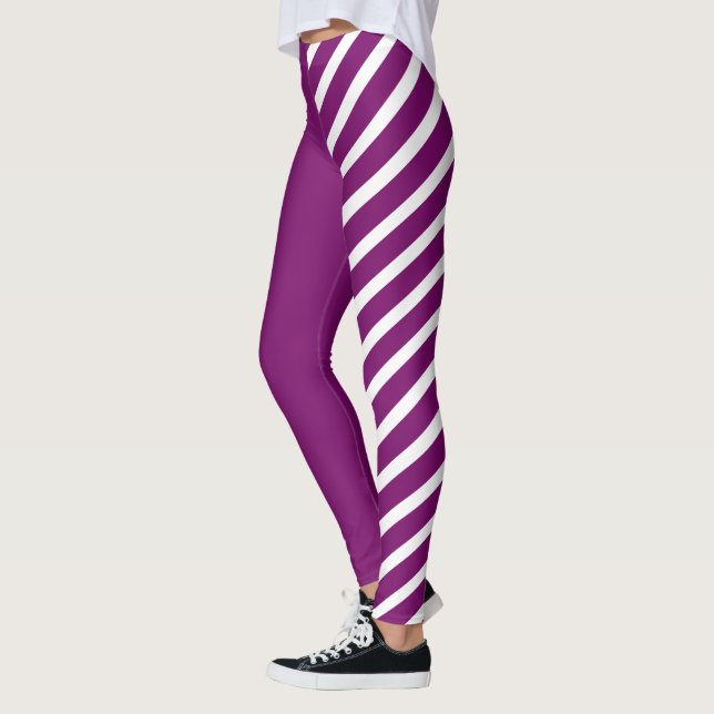Leggings de Jester violet et blanc (Gauche)
