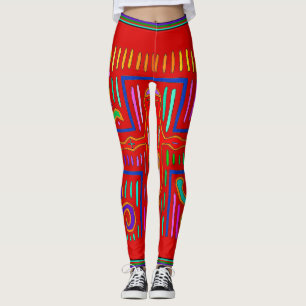 Leggings de Kuna Indian Mola Cross