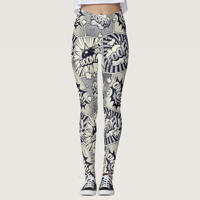 Leggings de la bande dessinée (Devant)
