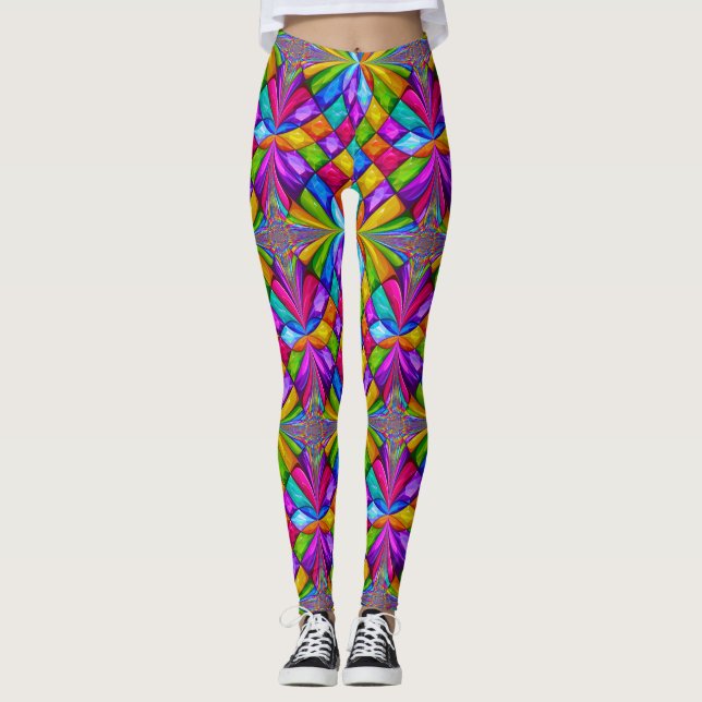 Leggings de la mode de la flûte de diamants (Devant)