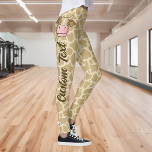 Leggings de la tête de vache