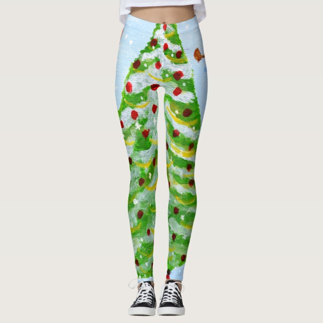 leggings de l'arbre de Noël (Devant)